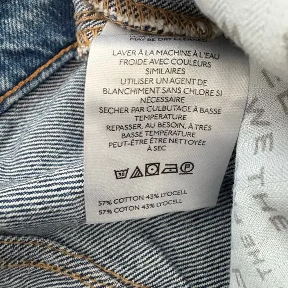 Free People We The Free Good Luck Mid-Rise Barrel Jeans 27 SHORT - Picture 3 of 10